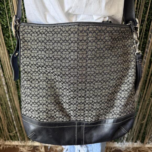 Coach Signature Canvas and Leather Crossbody Bag - Picture 2 of 6